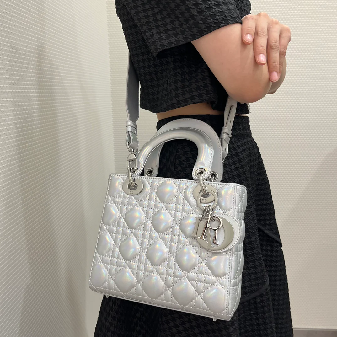 Dior Lady (коллекция ?Четыре панели?) - Серебряная пряжка - Маленький размер