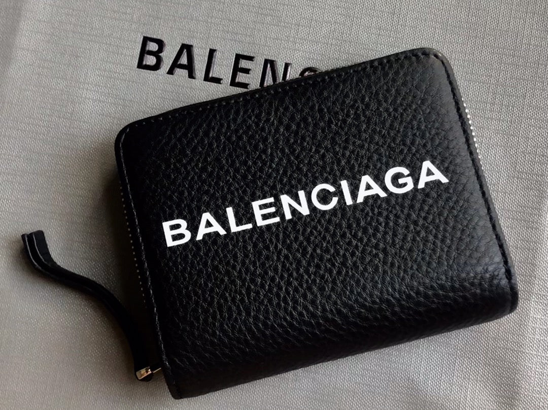 Balenciaga-两折拉链短夹