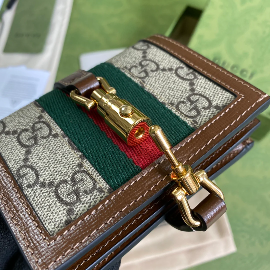 Gucci Jackie1961 系列拉链卡包短夹
