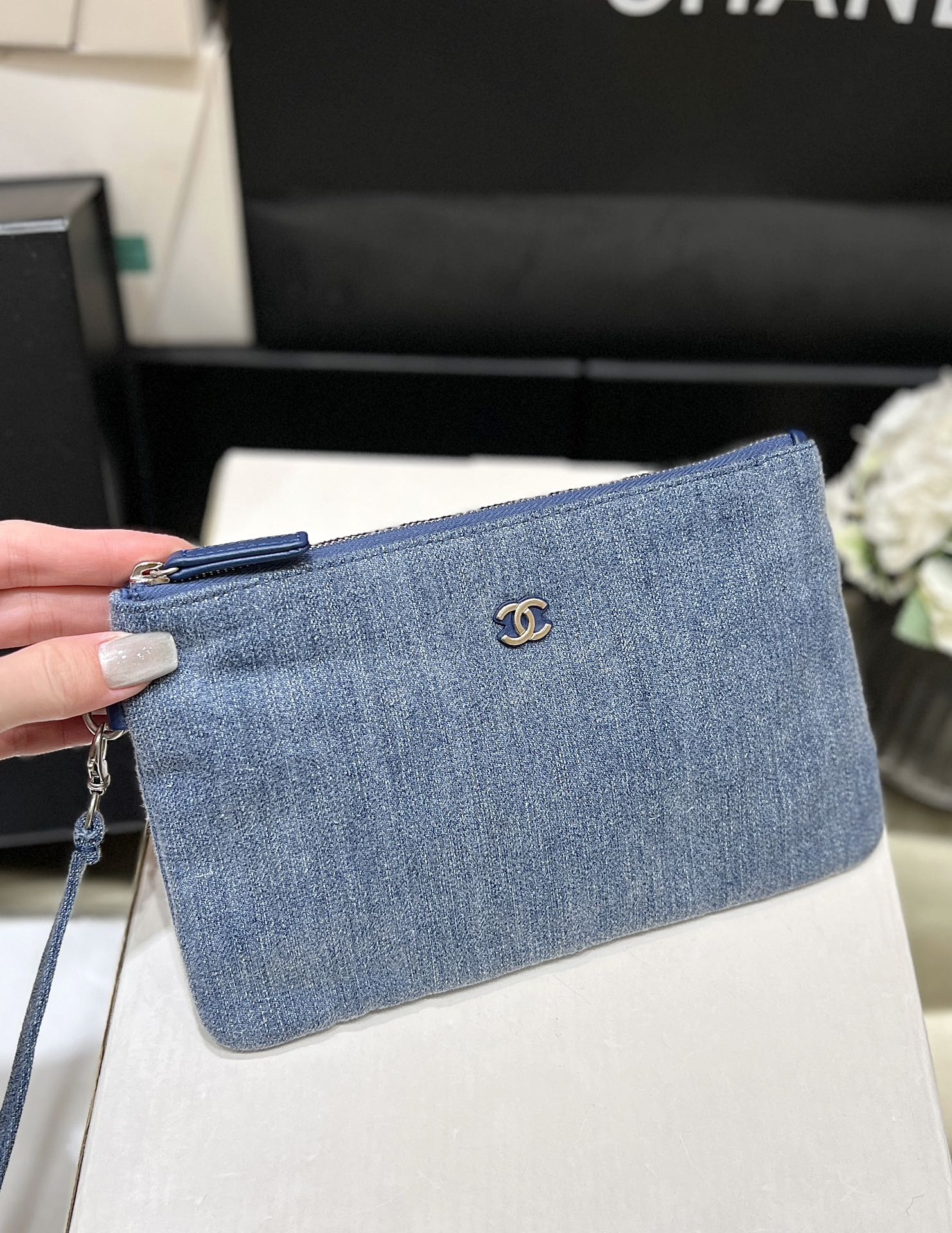 Сумка Chanel 24s 22 Series Rivet Denim Bag - Маленькая