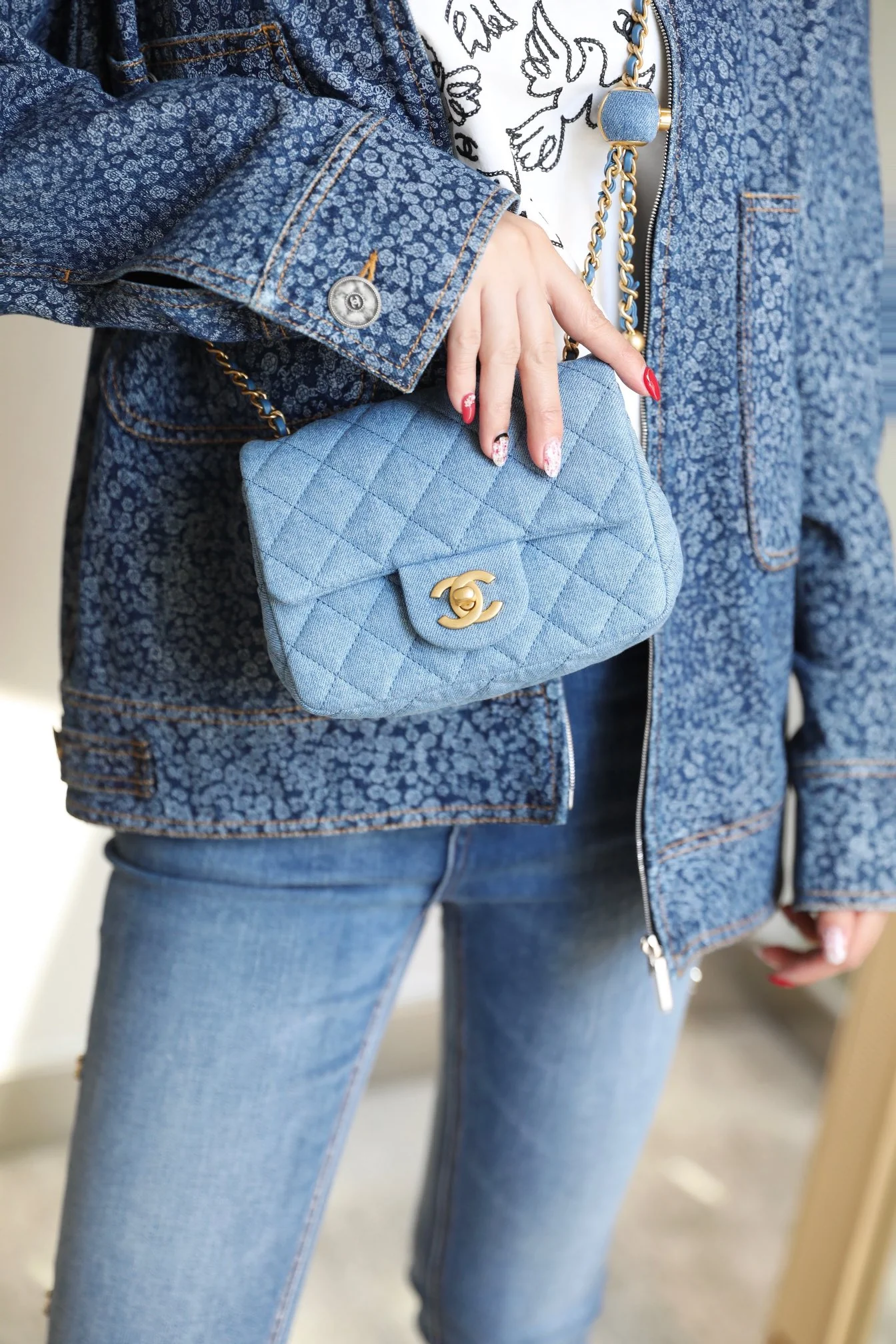 Chanel - Сумка с квадратным клапаном 