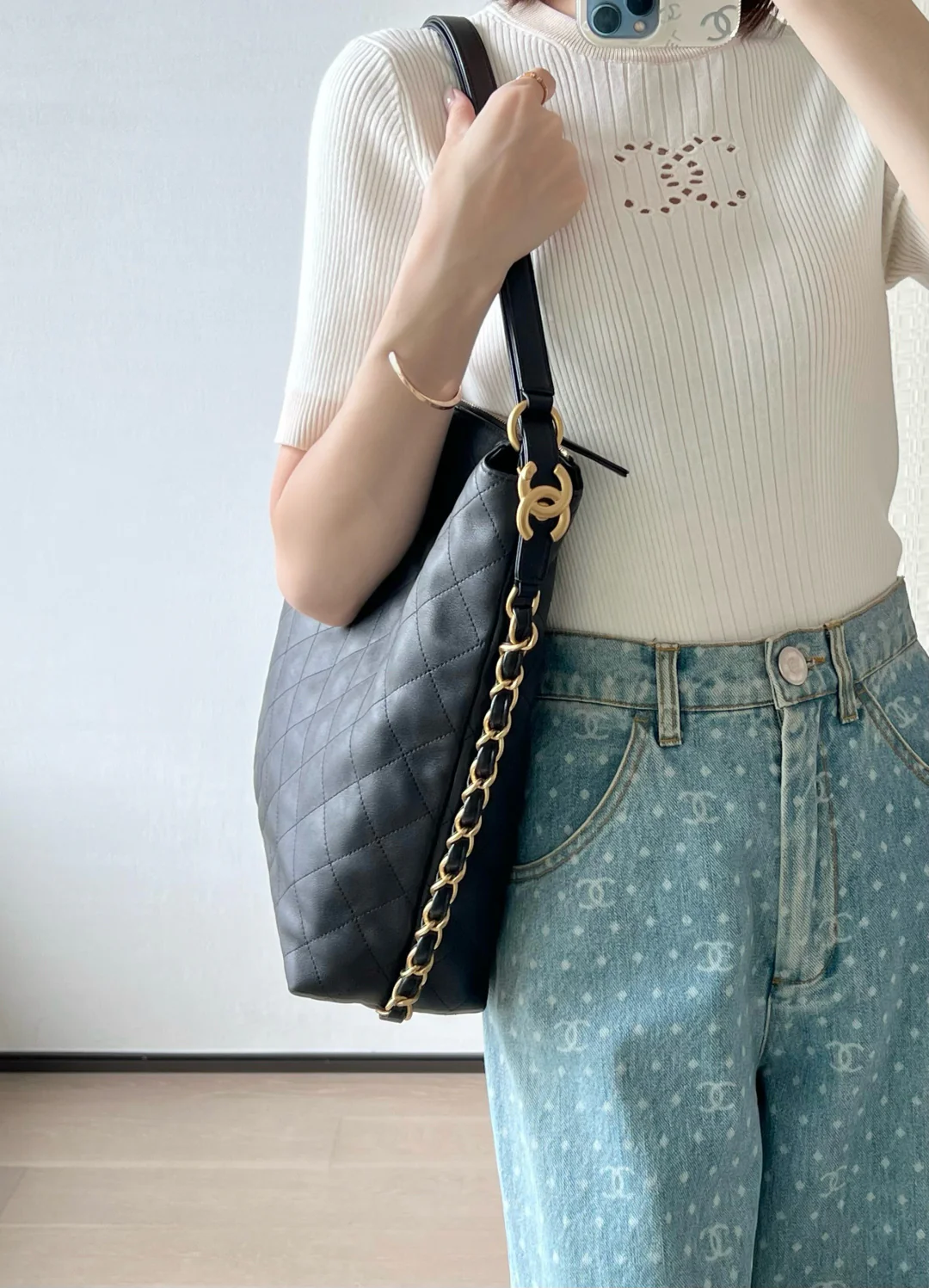 Рюкзак Chanel весна/лето (большой, черный)