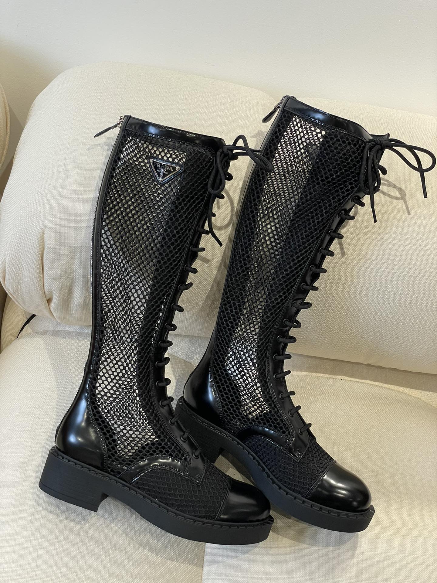 Prada - Сетчатые сапоги