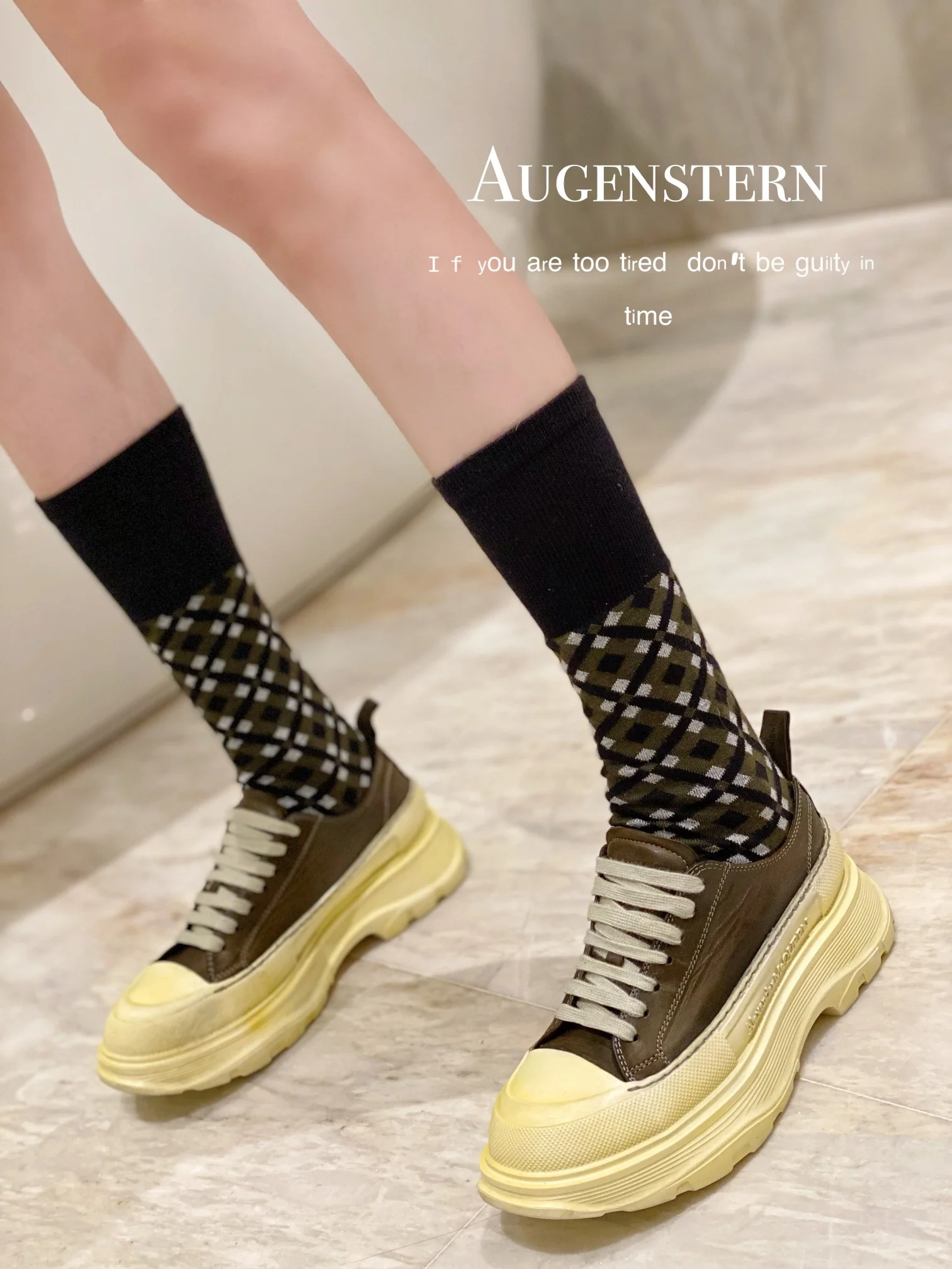 McQueen - Туфли на платформе из парусины