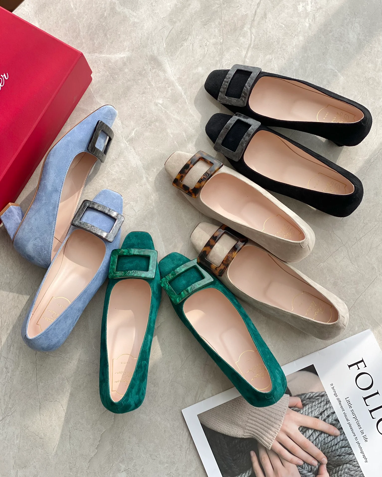 Обувь RV - Новинка начала осени 2023 года - Туфли на низком каблуке - Цвет 