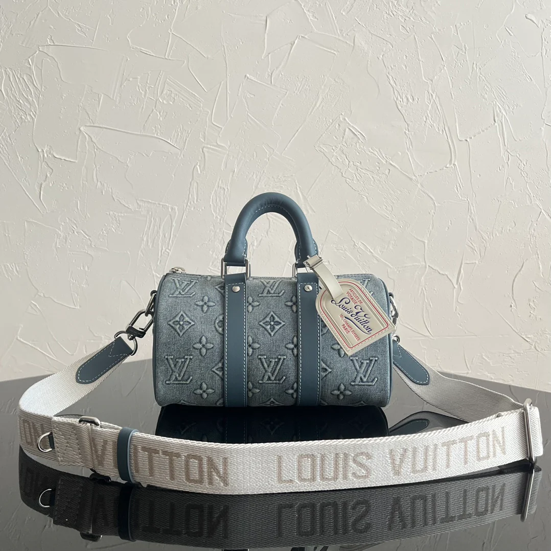 m22762-LV-keepall25-Emboss Denim Style