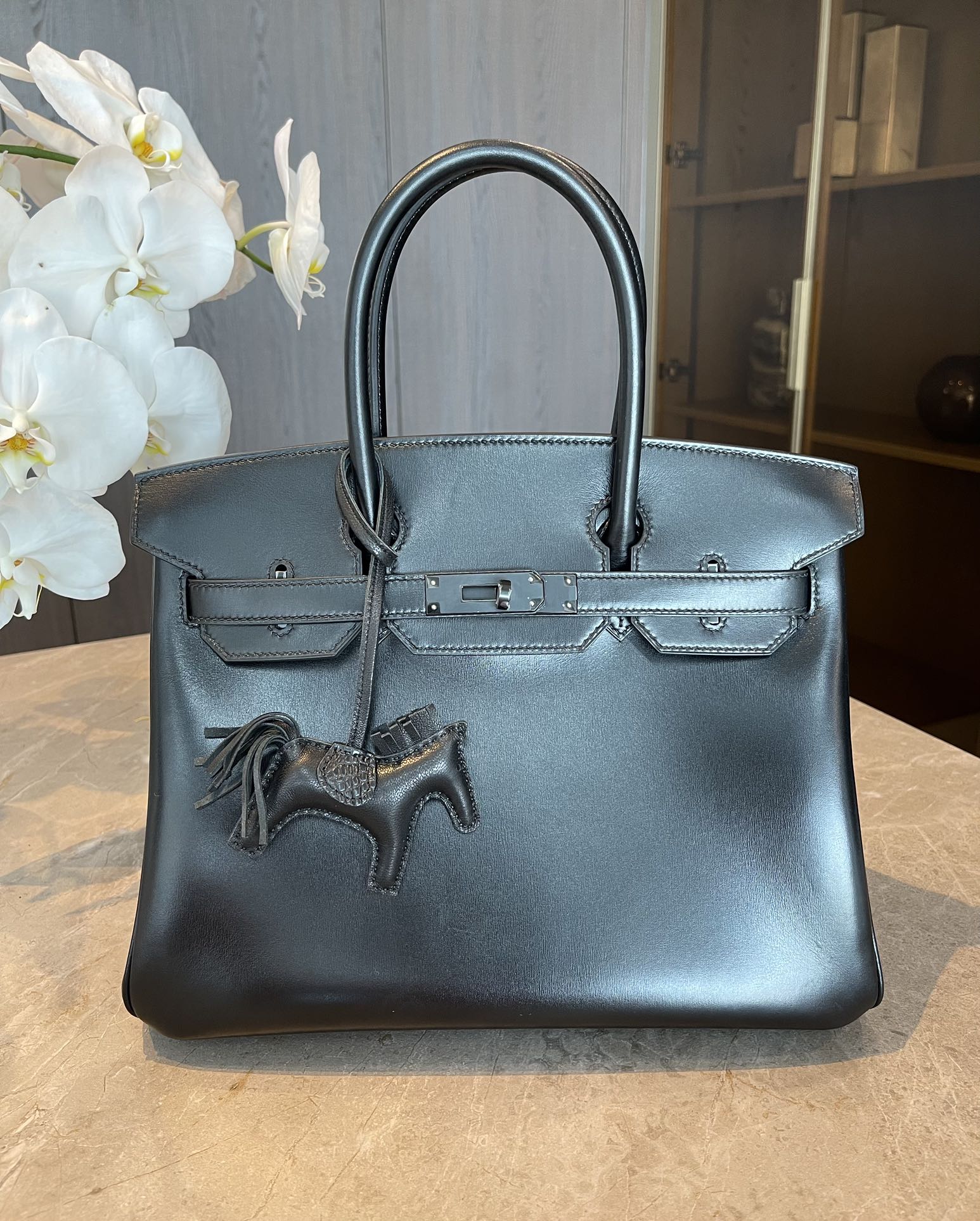 Сумка Hermes Birkin 30 Box Black