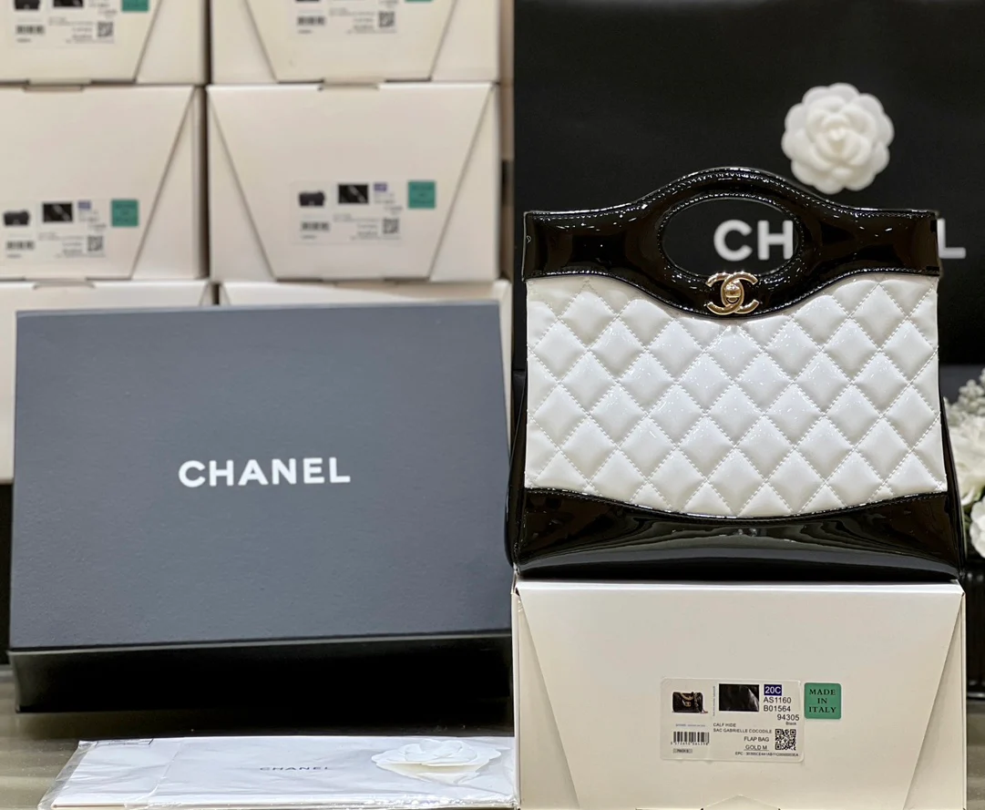 Коллекция Chanel Pre-Fall 2023 - сумка 31bag - черно-белая - мини
