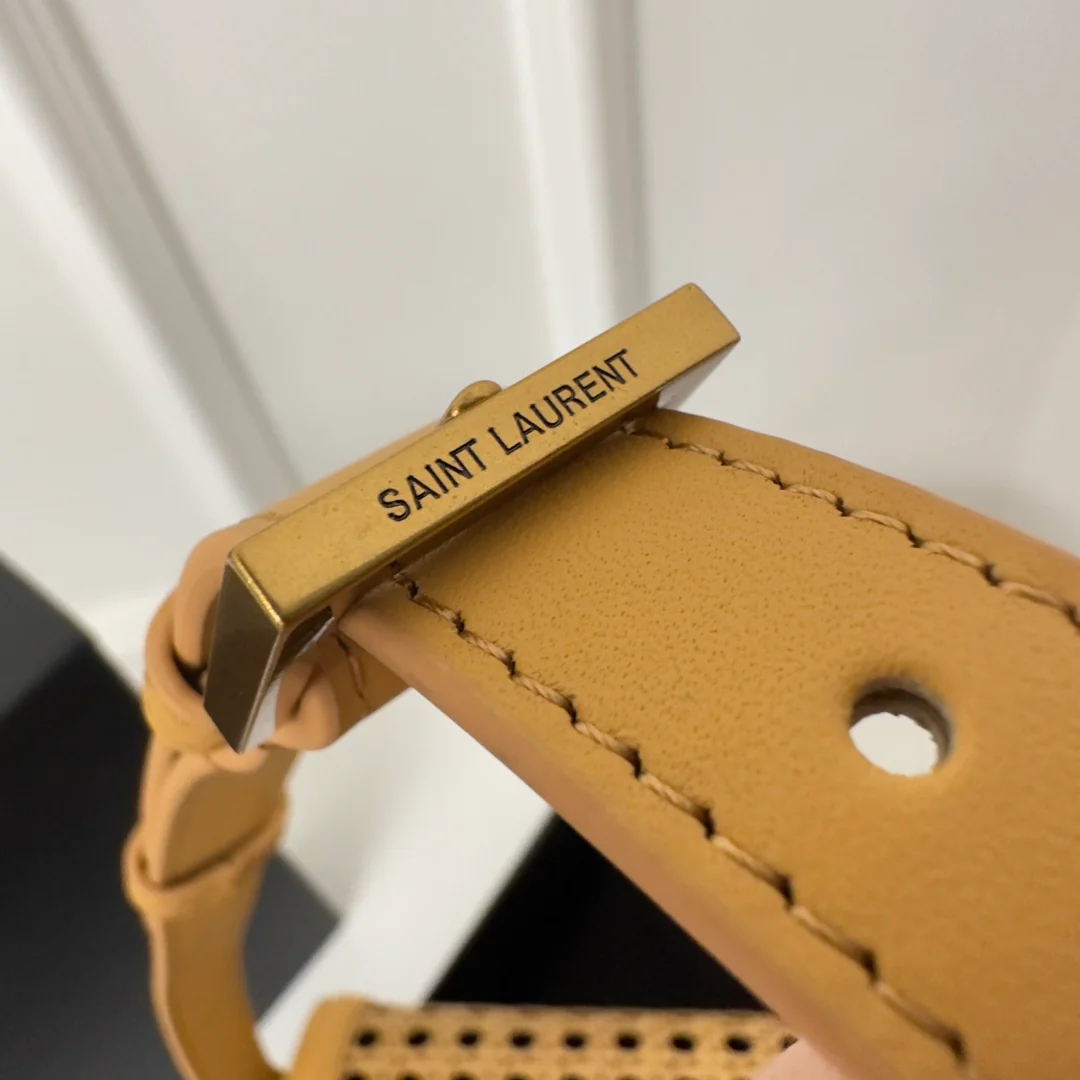 Сумка YSL Box Saint Laurent Tofu Bag - Большая - Плетеная