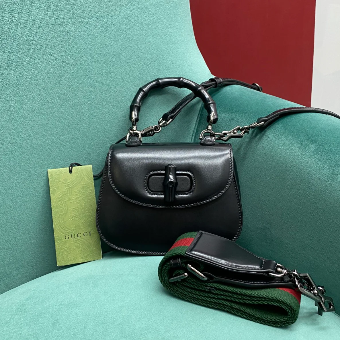 Сумка Gucci Retro Bamboo Bag - Маленькая - 4