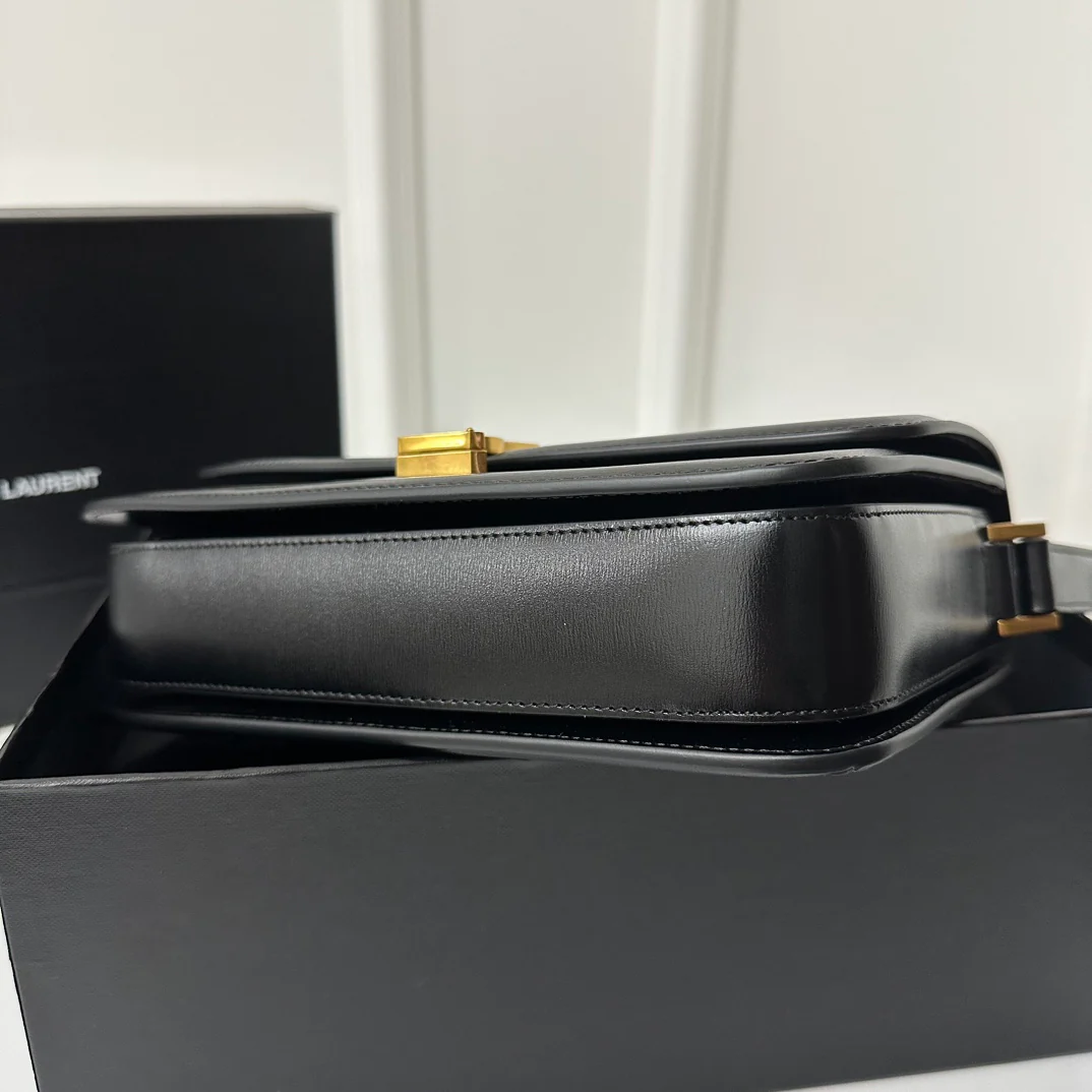 YSL Box Saint Laurent Tofu Bun Large Black