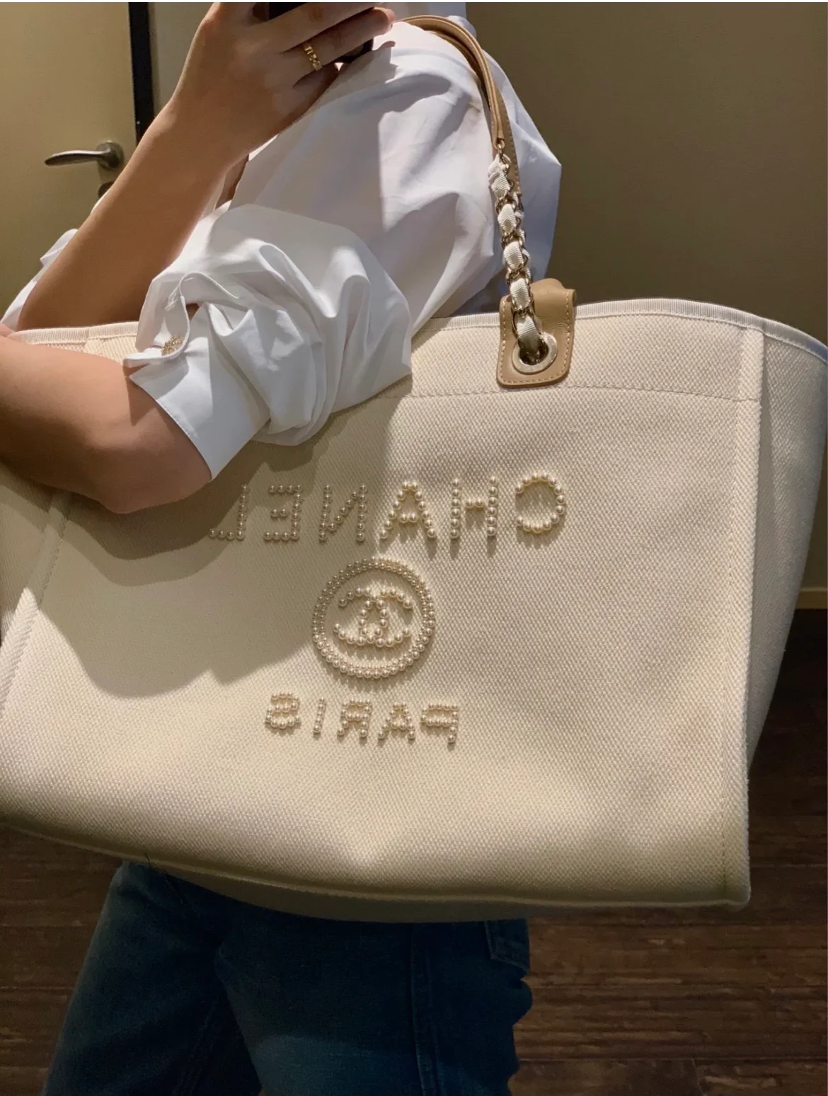 Пляжная сумка Chanel Pearl