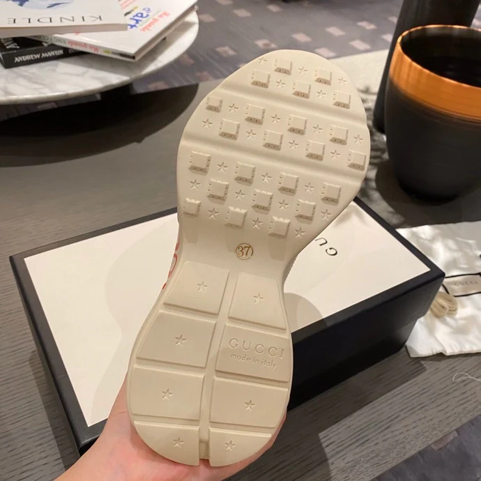 Массивные кроссовки Gucci - унисекс - 4