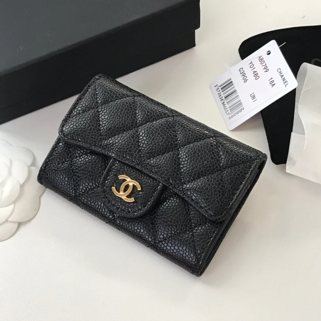 Однослойный держатель для карт Chanel Classic CF - 4