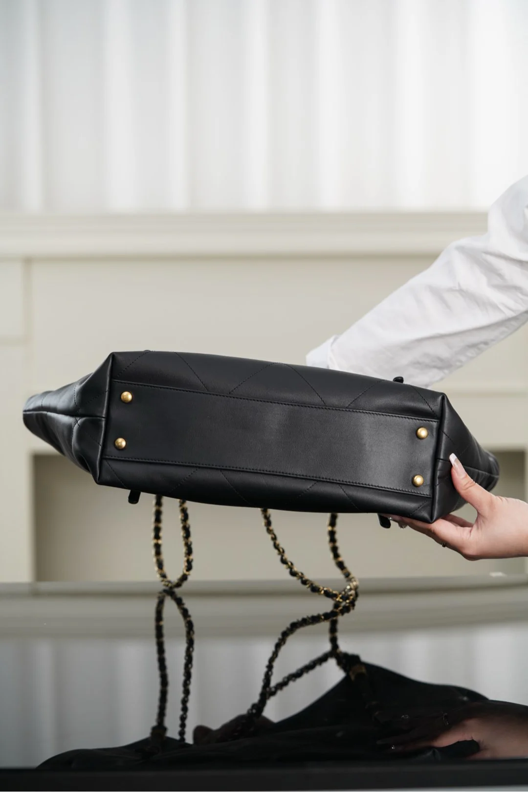 Маленькая сумка Chanel 25stote - черная