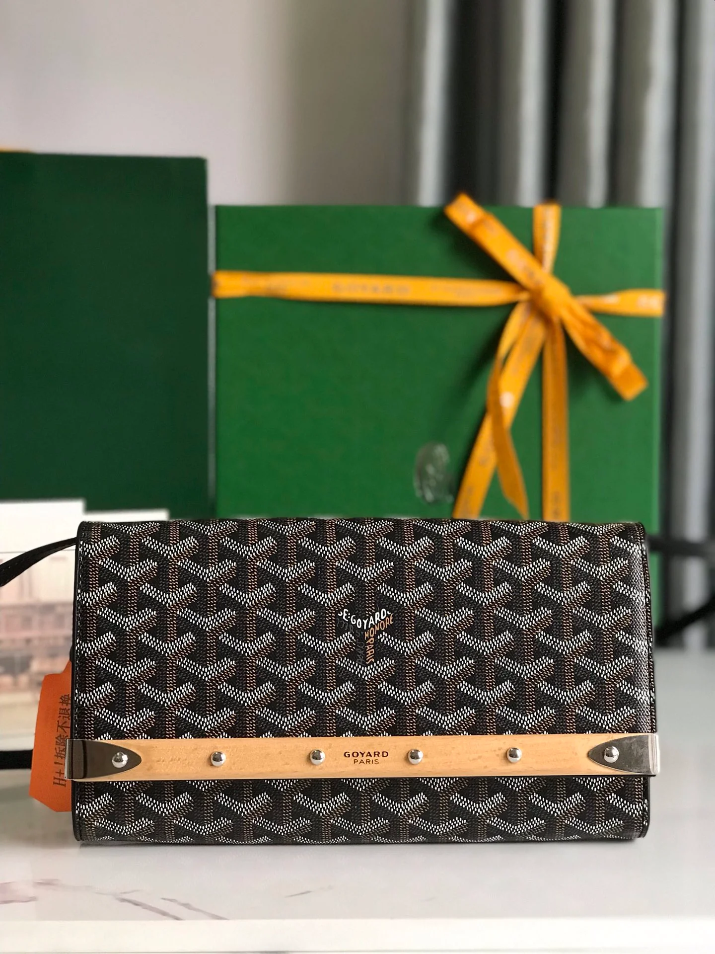 Клатч Goyard Monte Carlo, маленький, черный.