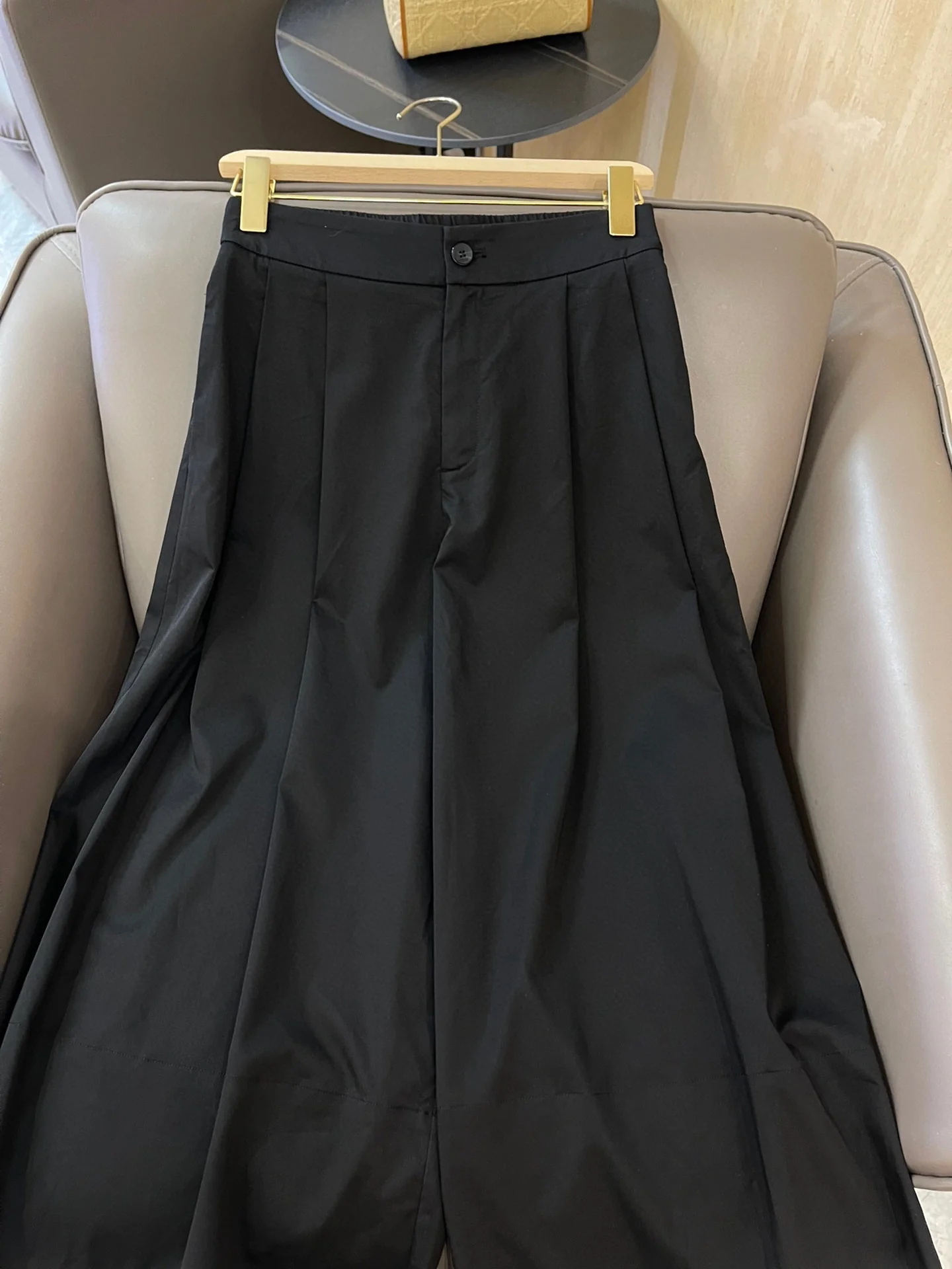 Новые широкие брюки Celine 2404-24ss - черные