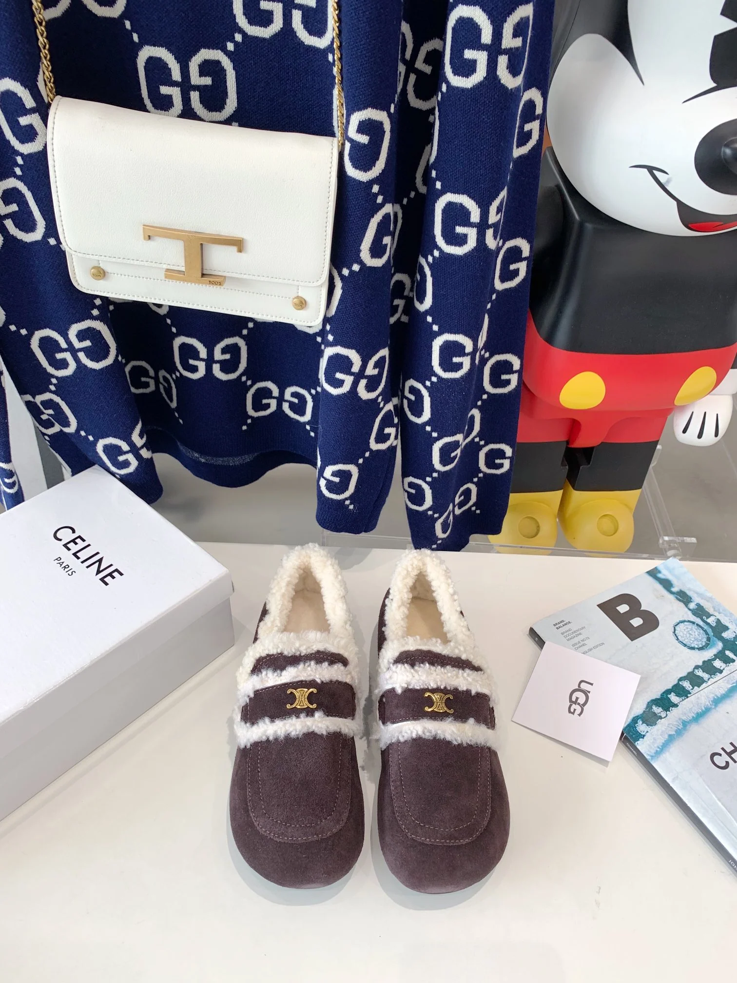 Celine - Снежные сапоги из натуральной кожи и меха