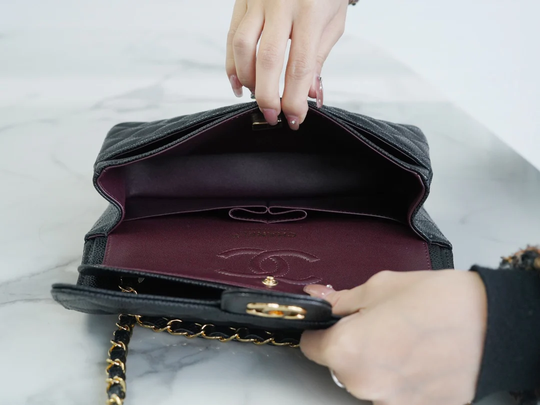 Chanel Classic Flap Caviar Black Small