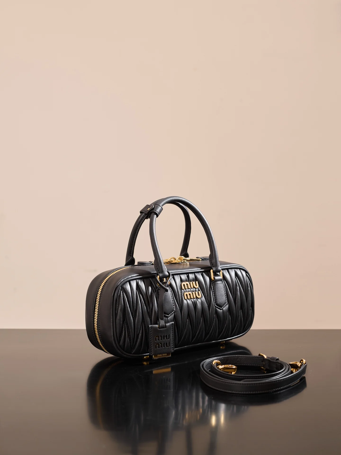 Miu Miu-5bb148m1300-??????-??????-Medium-Black