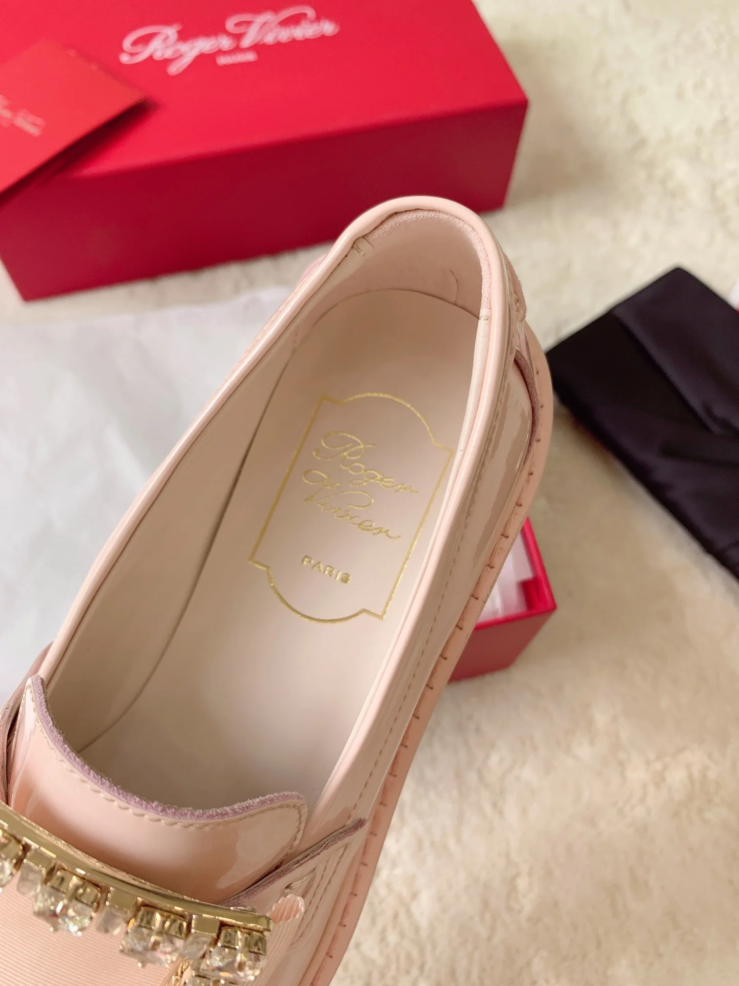 Обувь RV Shoes - Новинка сезона осень/зима 2023 - Лоферы ?Макарон? - Глянцевый розовый