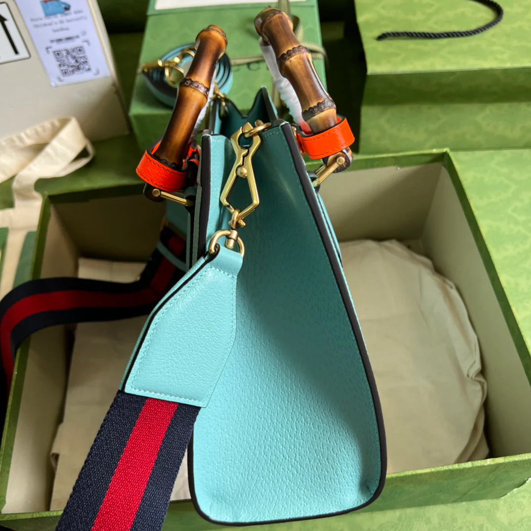Сумка-тоут Gucci с бамбуковой ручкой - 27x24x11 см