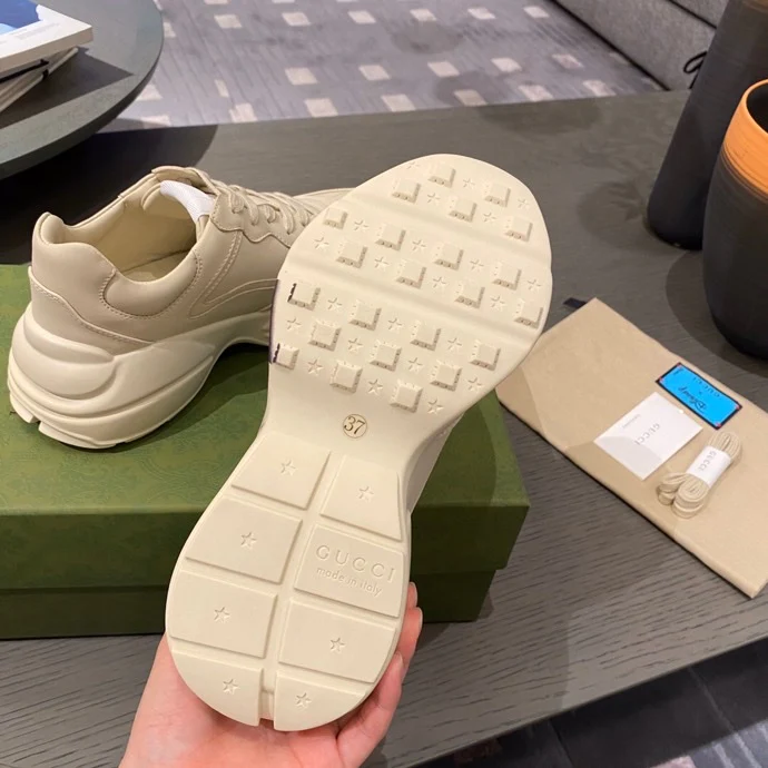 Массивные кроссовки Gucci - унисекс - 17