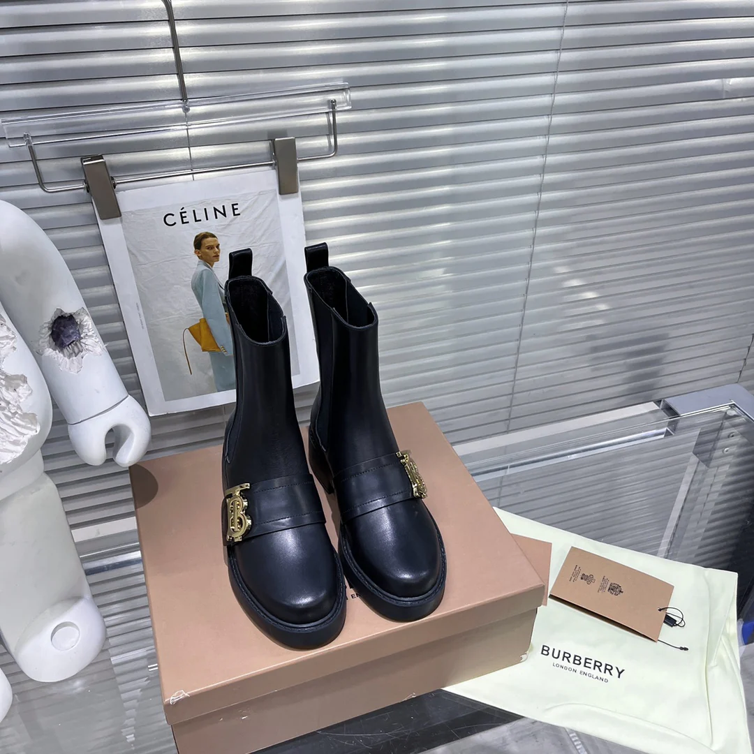 Ботинки-челси на платформе из коллекции Burberry осень/зима 2022