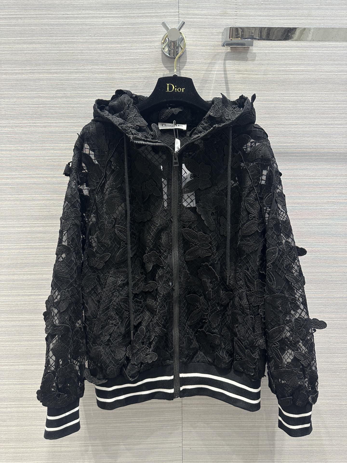 Dior - Комплект из куртки и жакета с капюшоном и цветочным принтом 