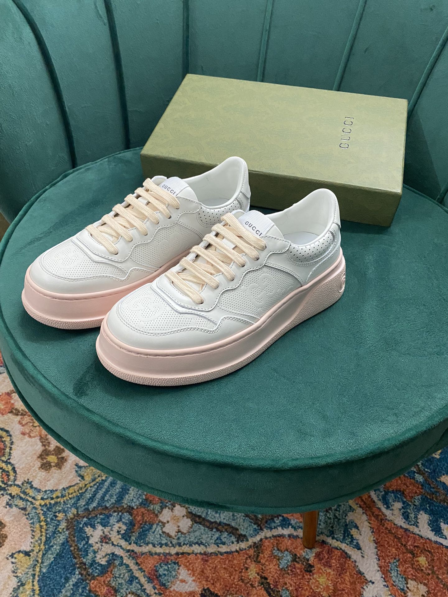 Кроссовки на платформе Gucci - 3