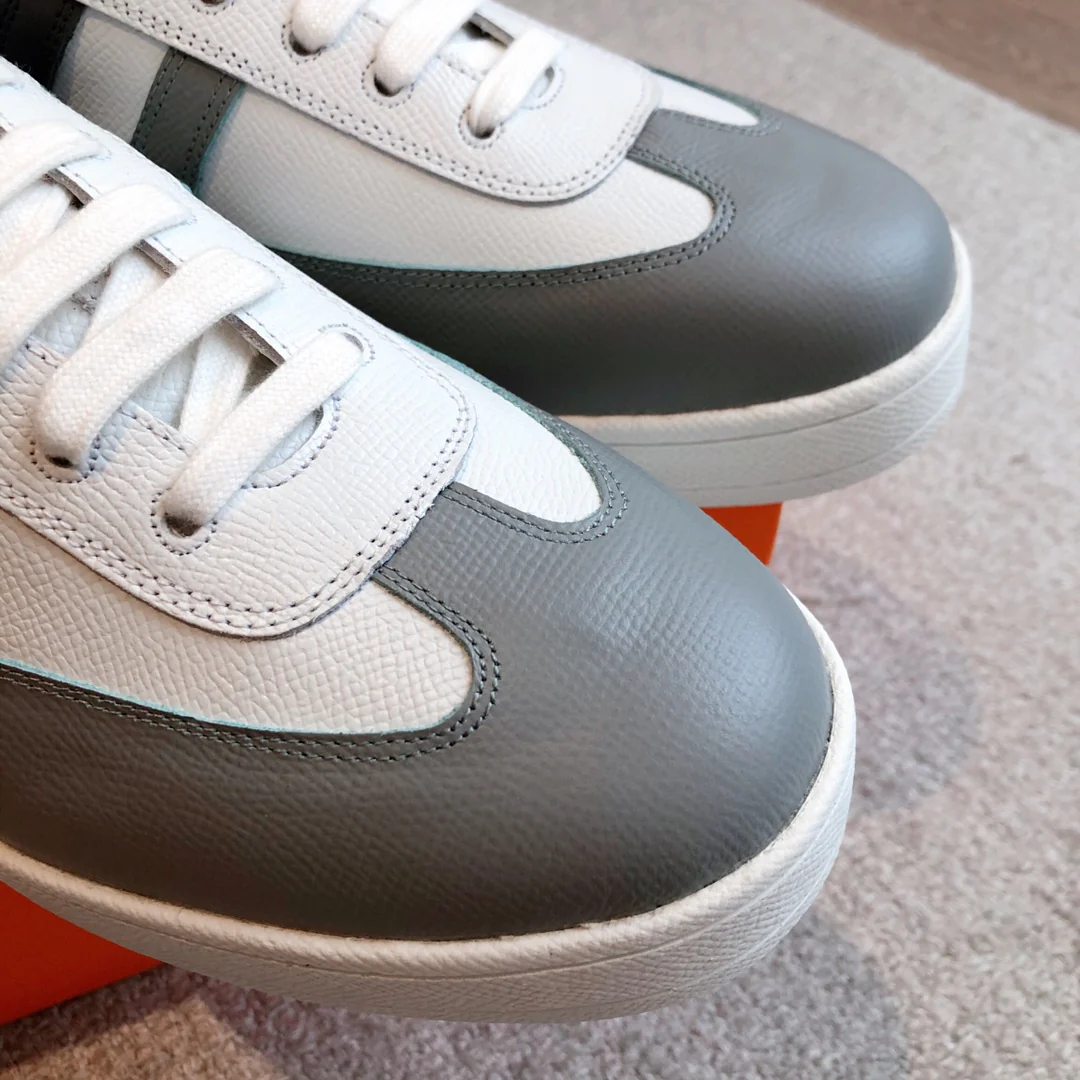 Новинка сезона осень/зима 2023 от Hermes - Повседневная обувь - Унисекс - Белый/Серый