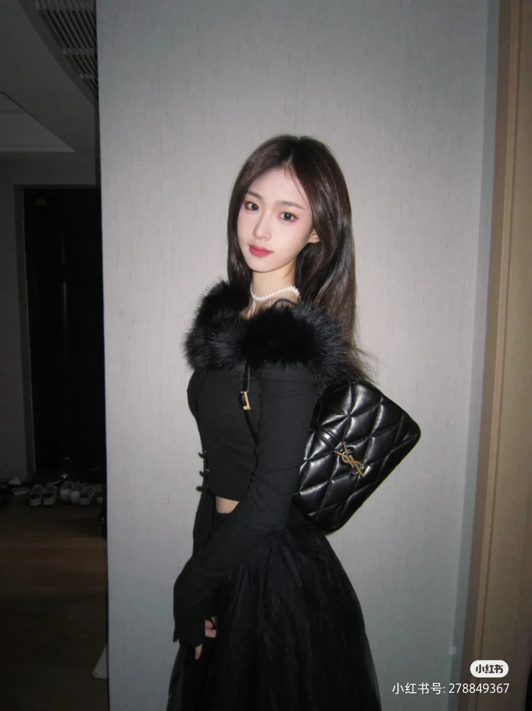 Сумка через плечо YSL-le-57 - черная