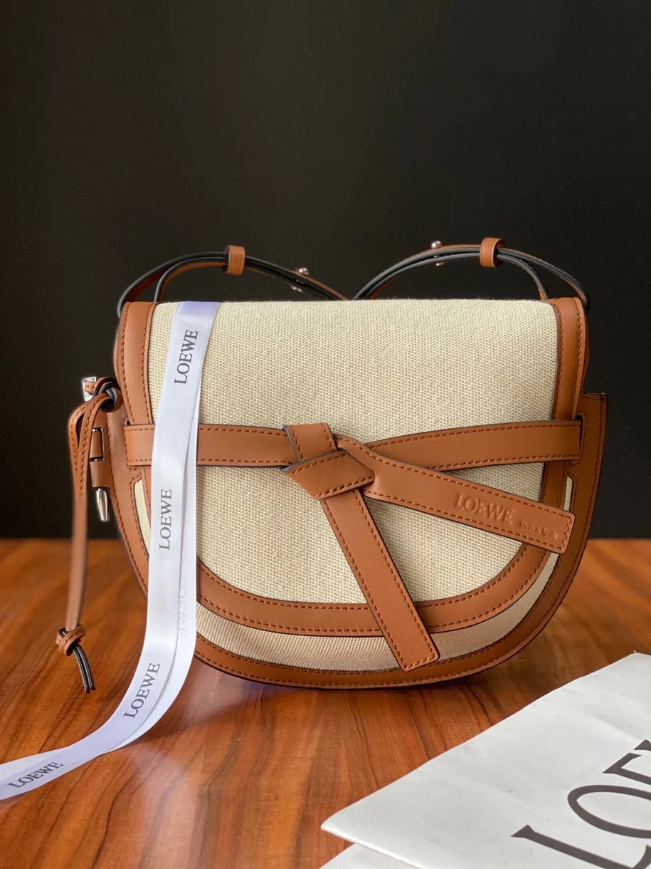 Loewe Gate, холст и кожа, маленький размер