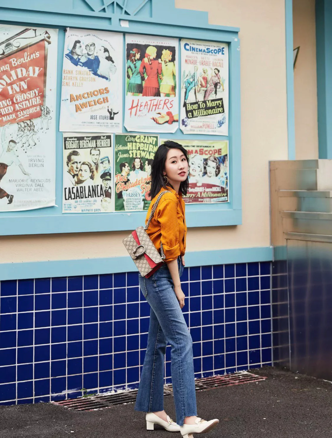 Вдохновение для образа с красной сумкой Dionysus от Gucci