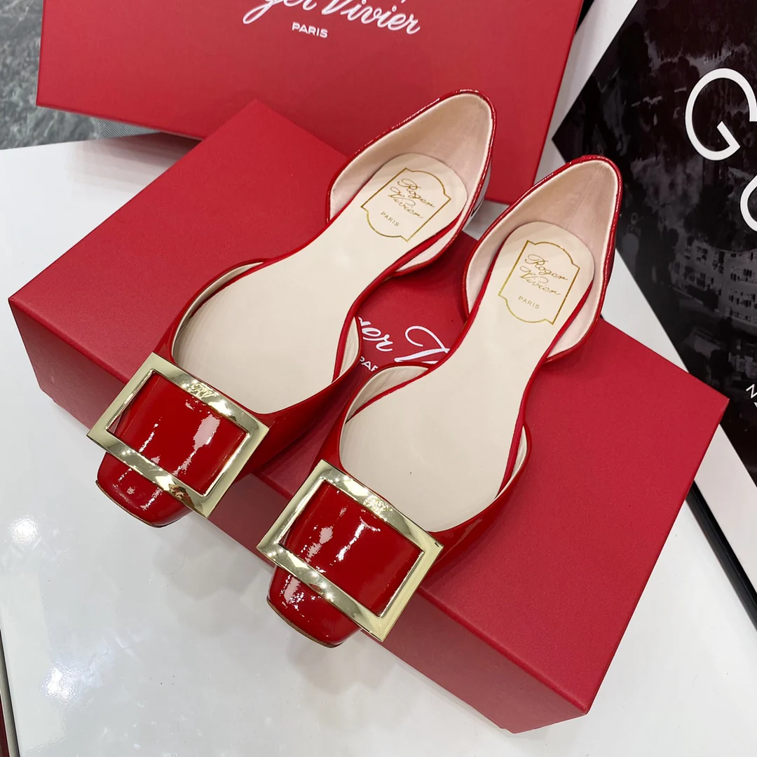 RV-плоское дно, полая квадратная верхняя часть, красный