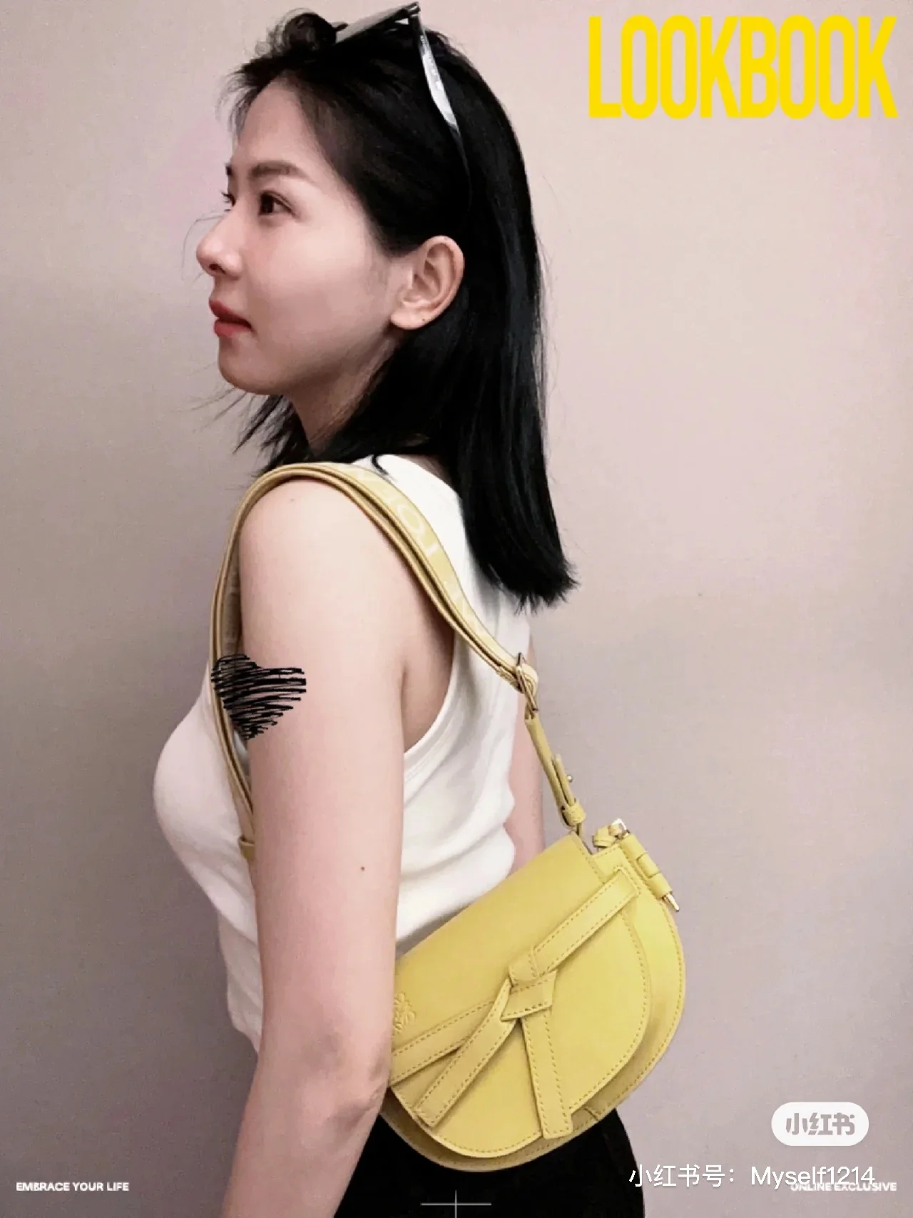 Сумка-седло Loewe Gate Dual, мини-горчично-желтая