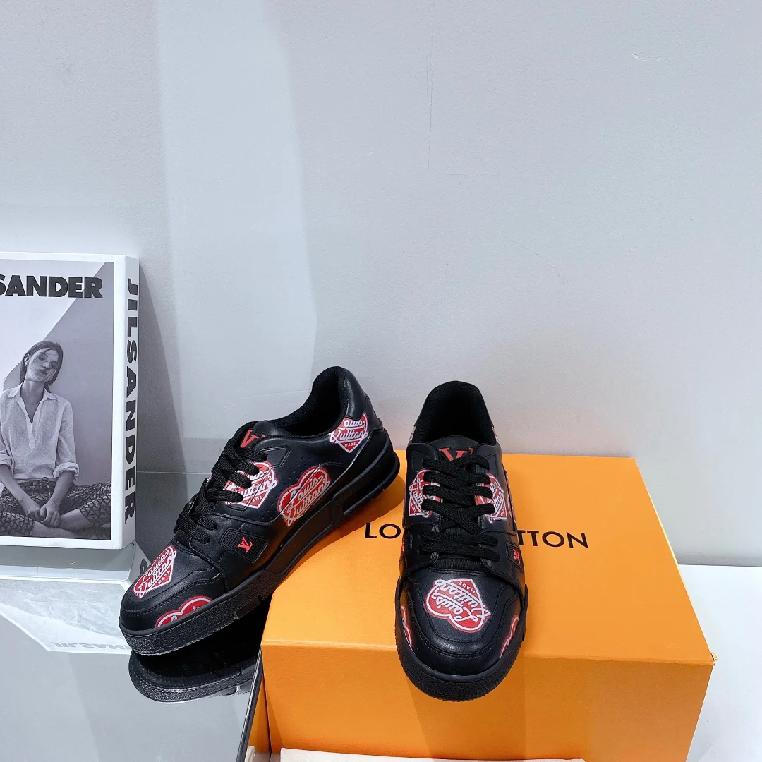 Обувь LV - кроссовки LV, стиль - парная модель - повседневная обувь - 1