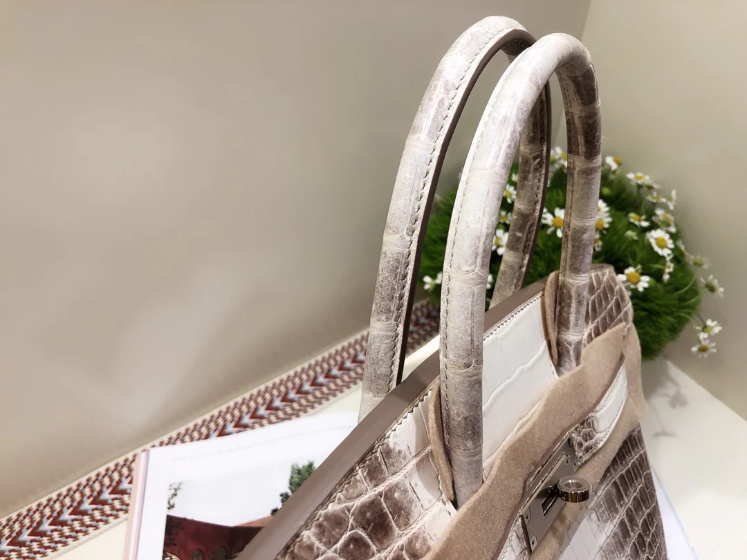 Hermes Birkin 30 Himalaya Silver Buckle