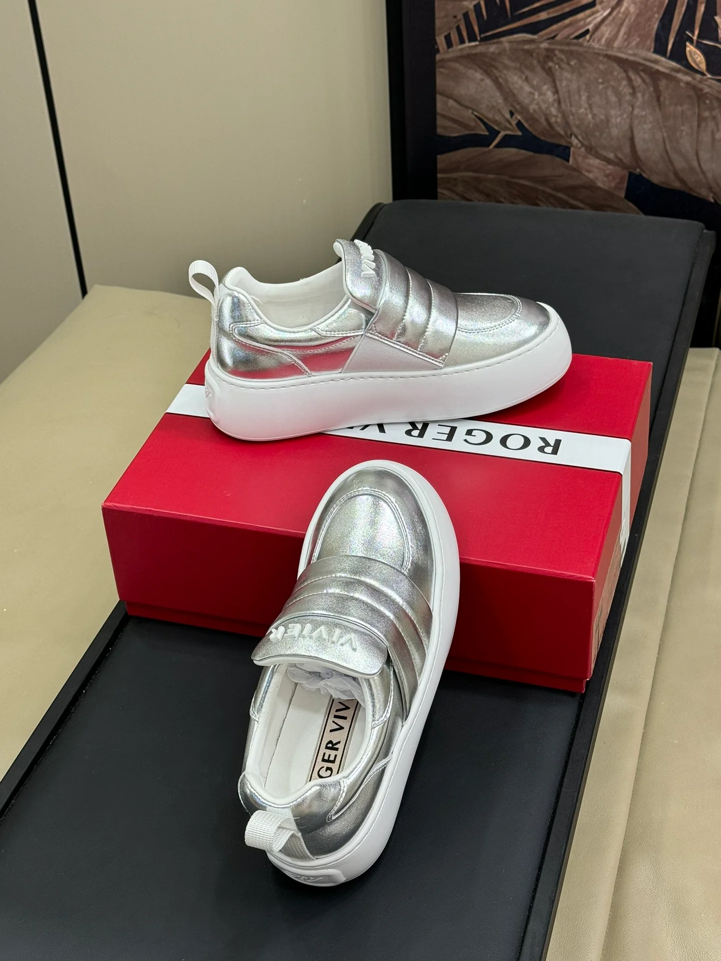 Обувь RV - 2024 - лоферы - серебристые