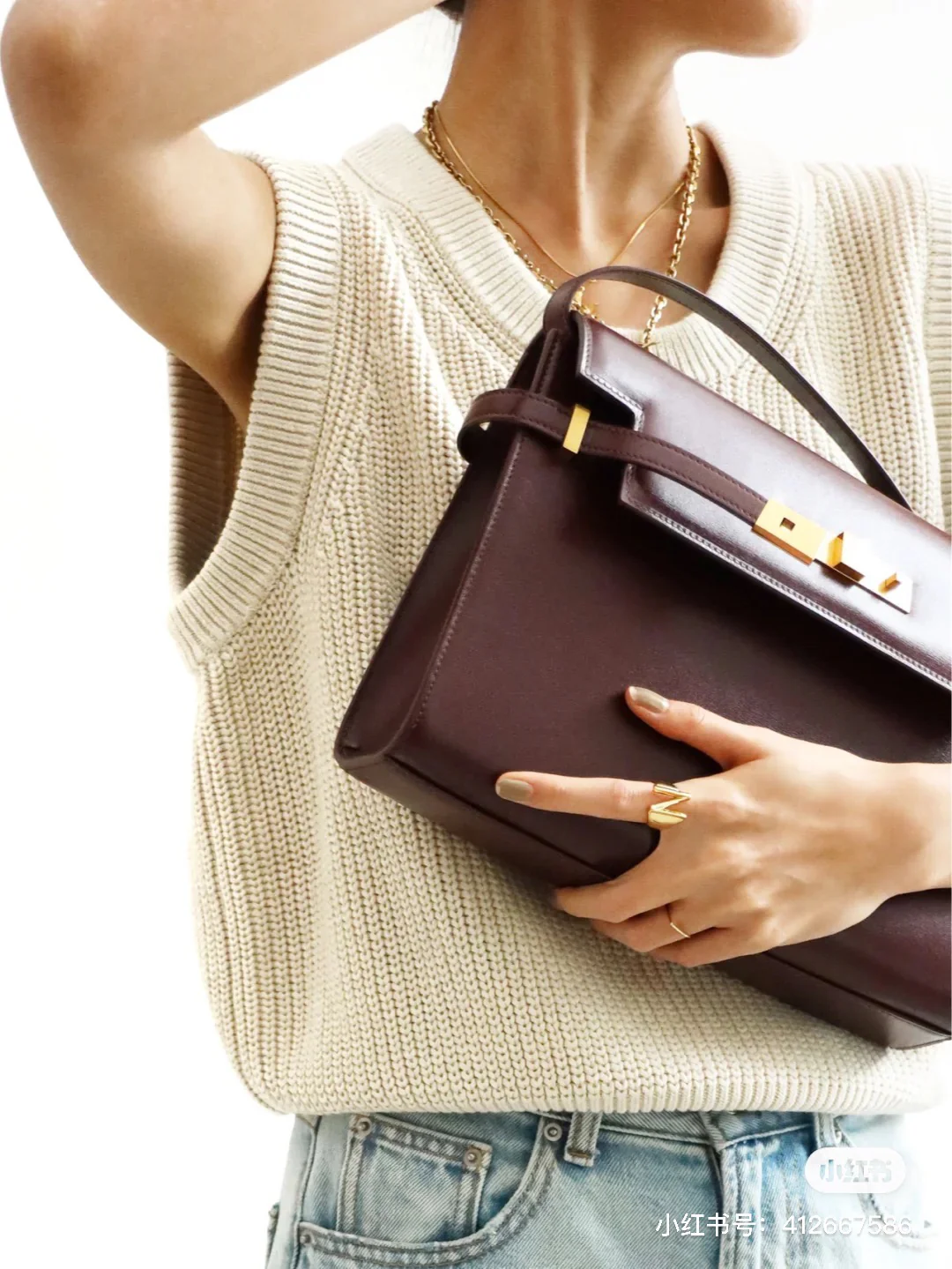 Сумка YSL Manhattan - Кожа с текстурой 