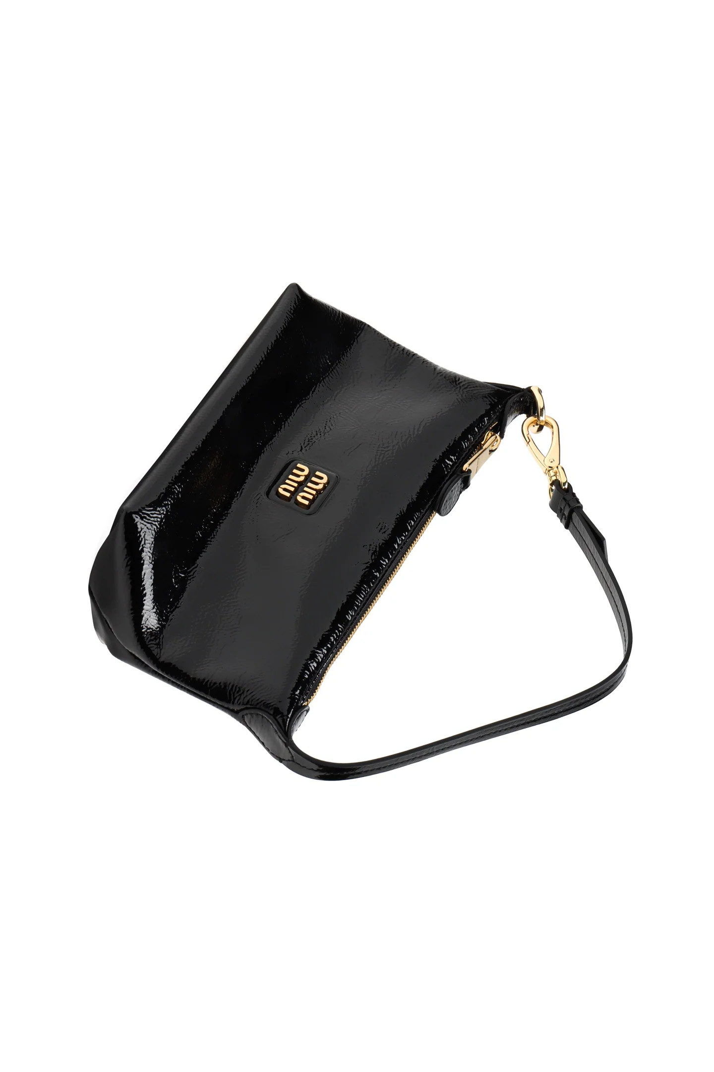 Косметичка/сумка для обеда из лакированной кожи Miu Miu