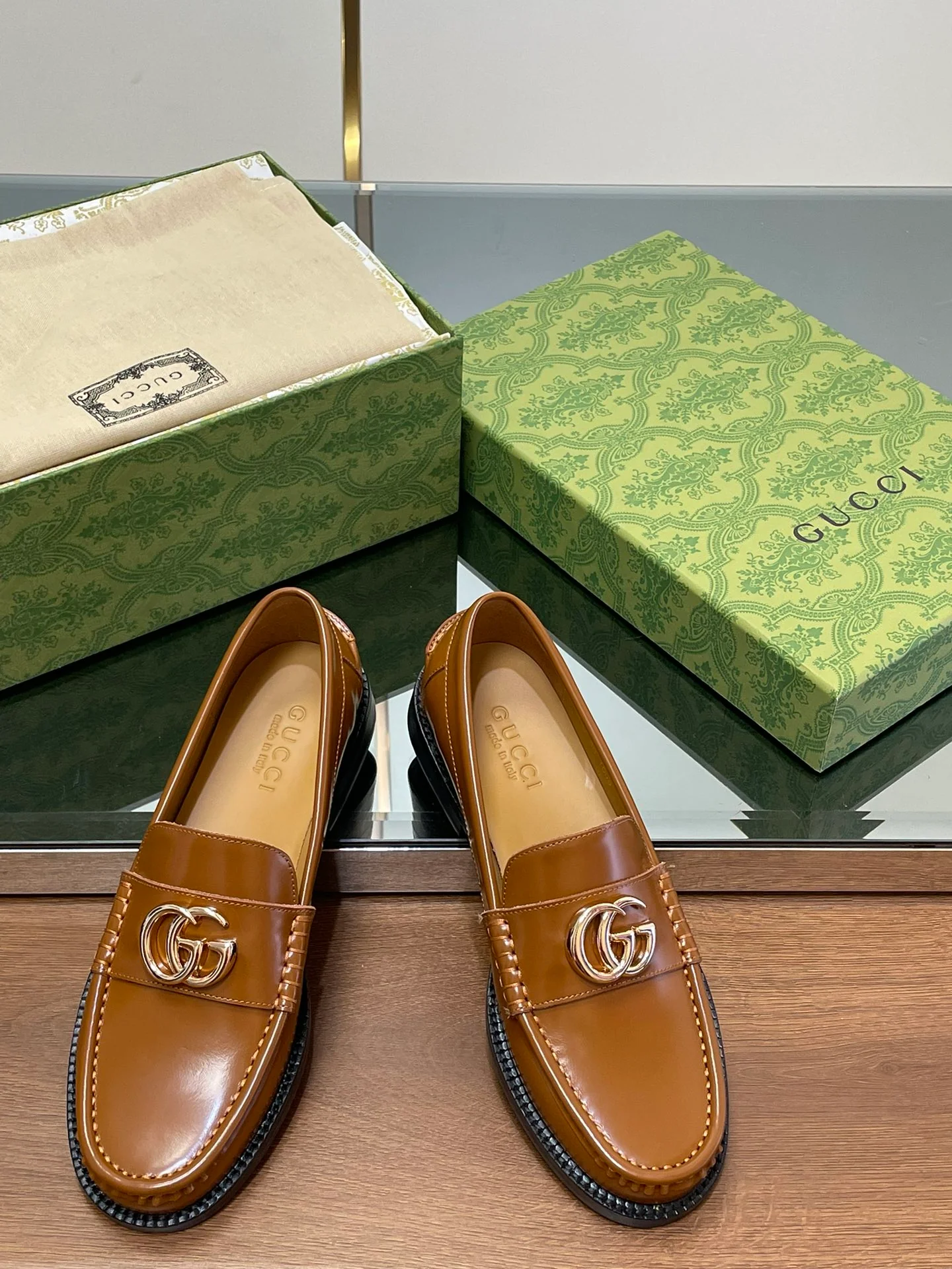 Лоферы Gucci 2024 - Кофейно-коричневый