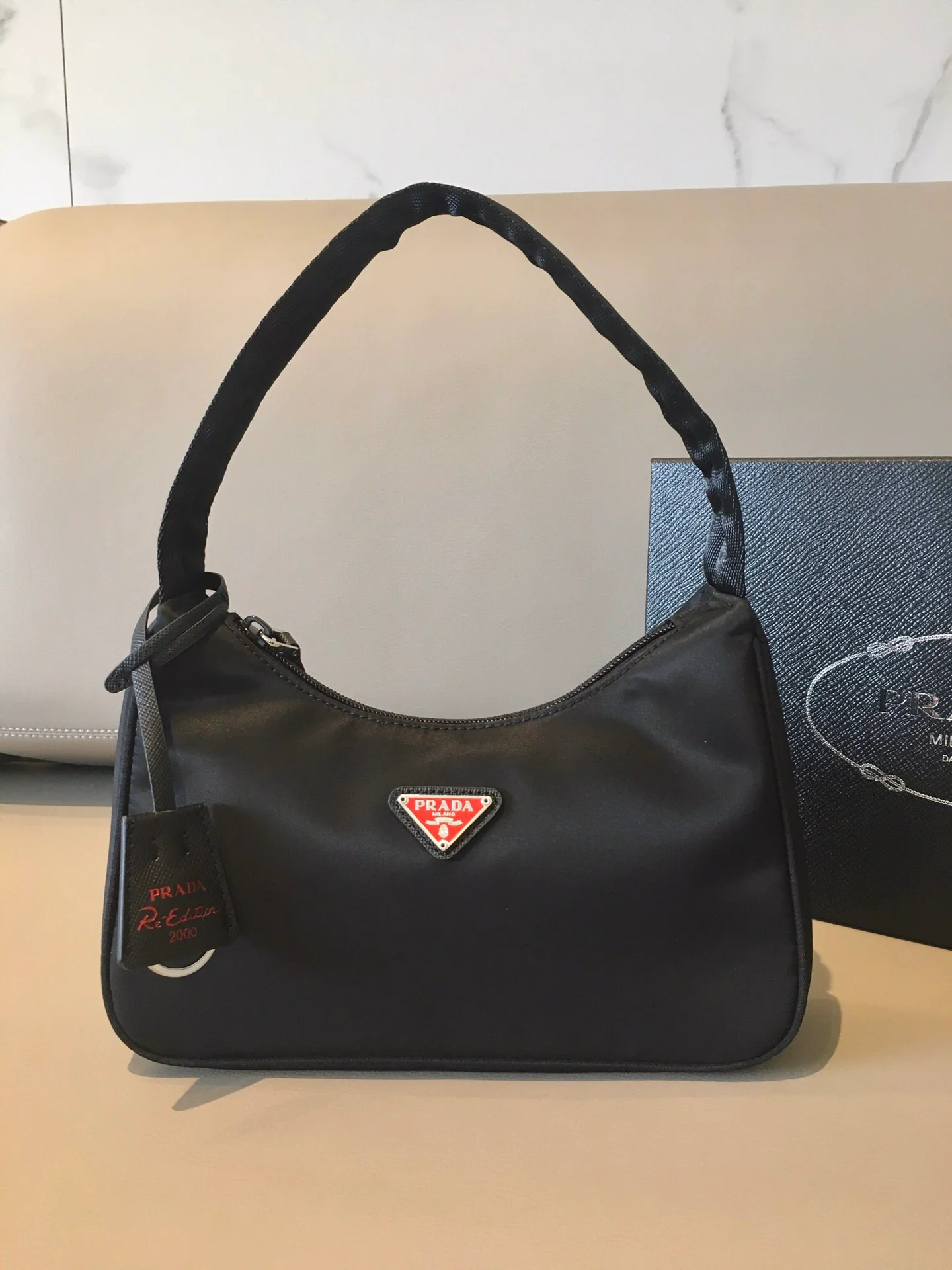 Сумка-хобо Prada Limited Edition Upgraded - черная