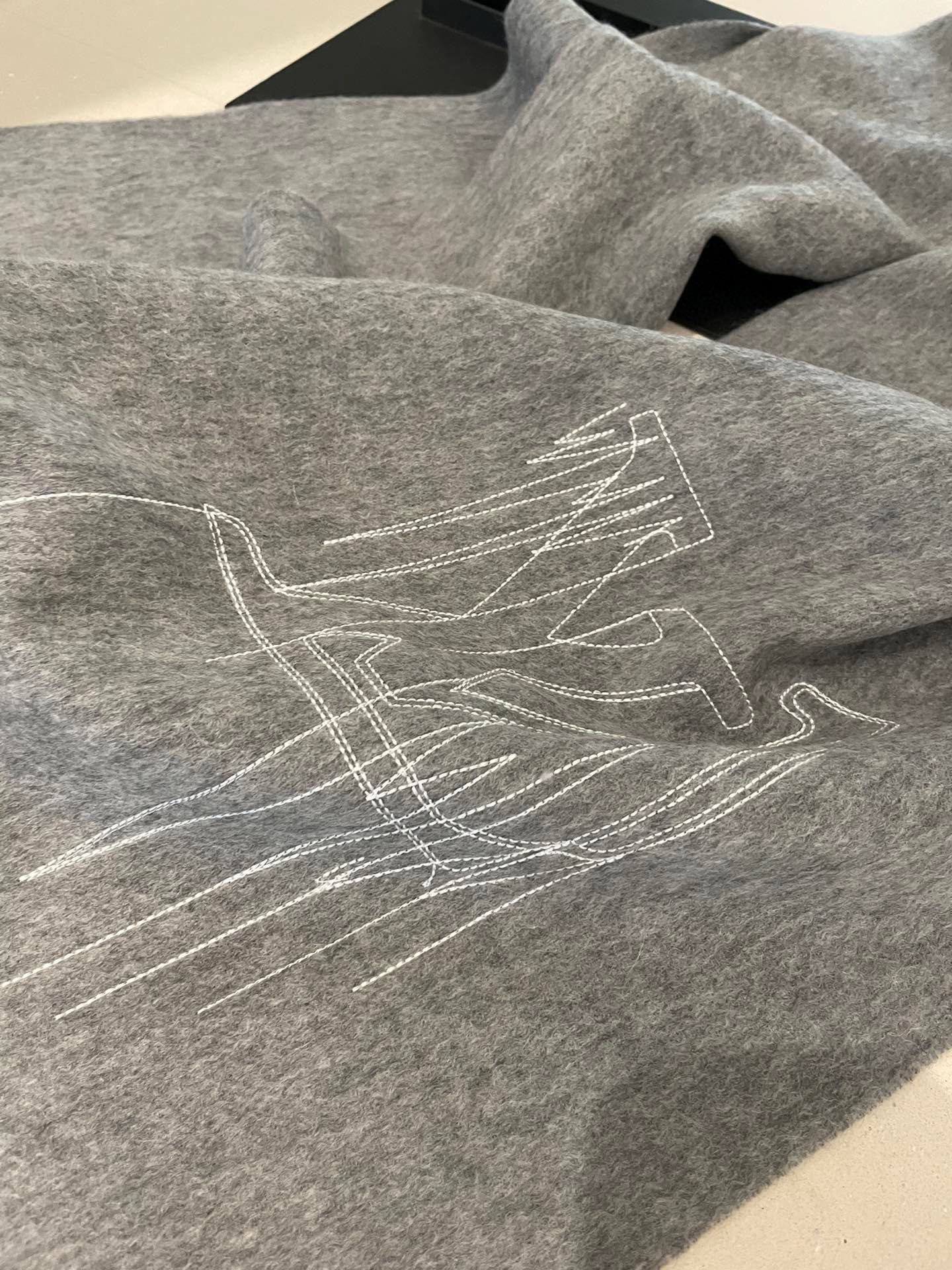 Кашемировый шарф LV - 30 см - 180 см - Унисекс