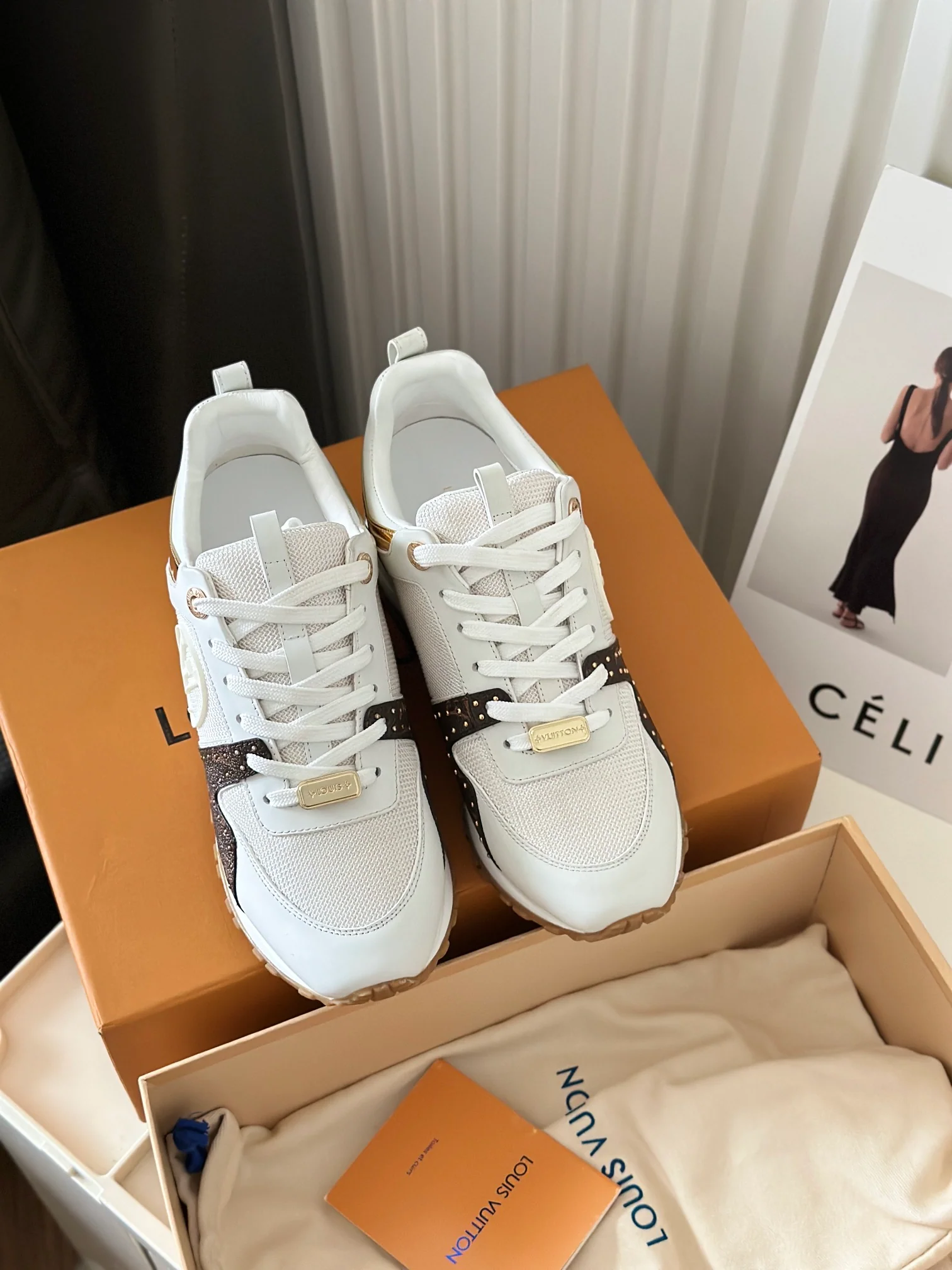 Кроссовки LV Runaway - серия Milk Tea Brown - модель 1