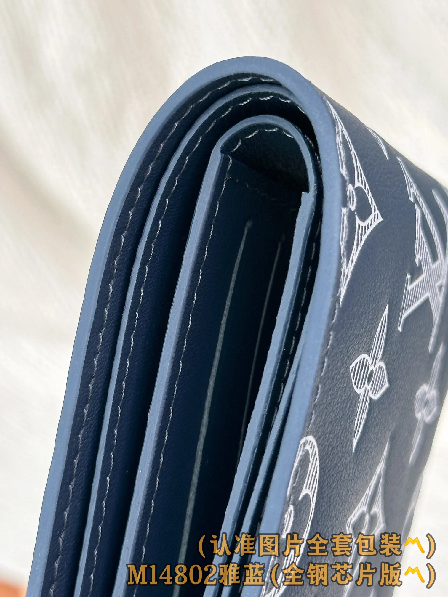 LV-m14802-несколько коротких бумажников-синий