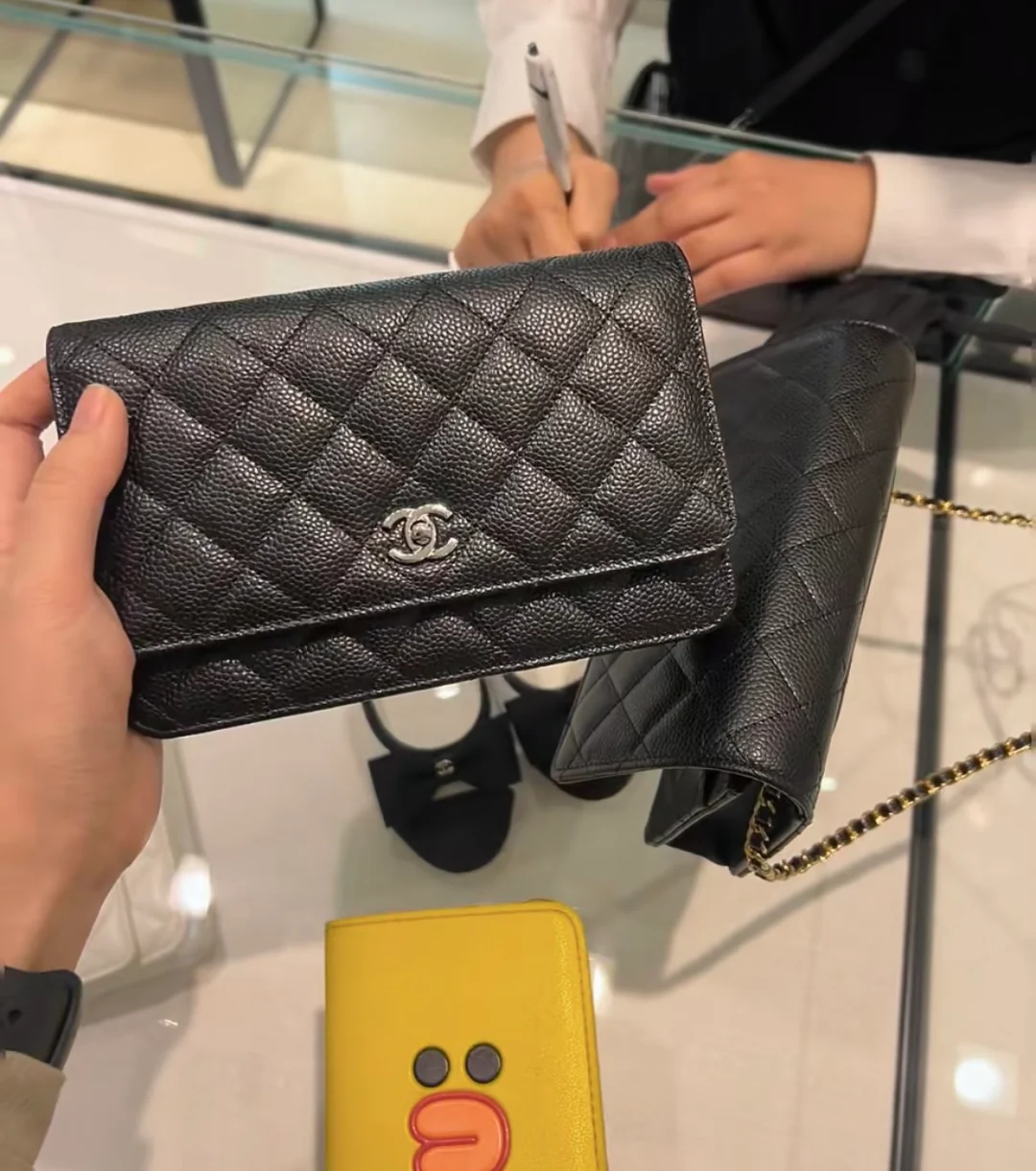 Chanel WOC Черное золото