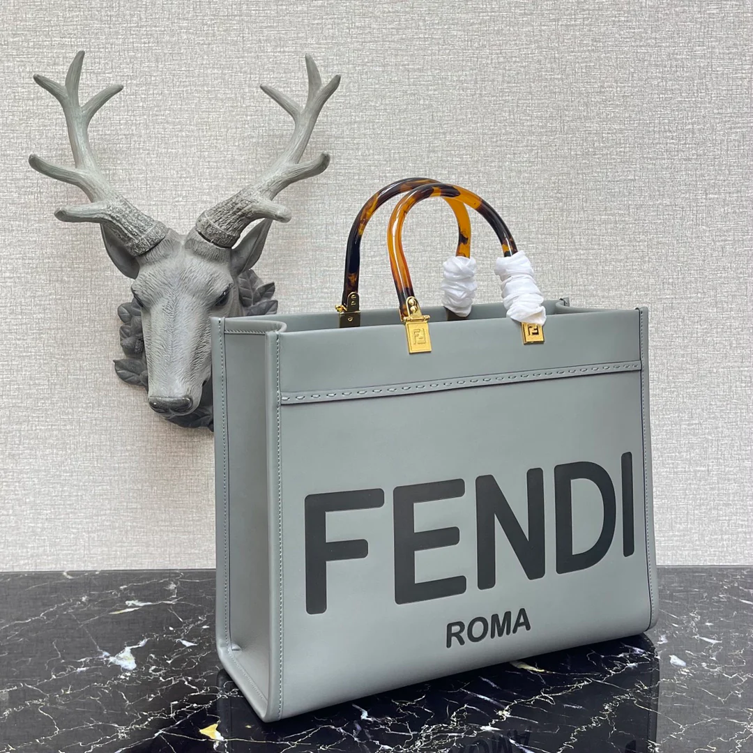 Сумка Fendi Sunshine Medium из серой кожи - 1 шт.