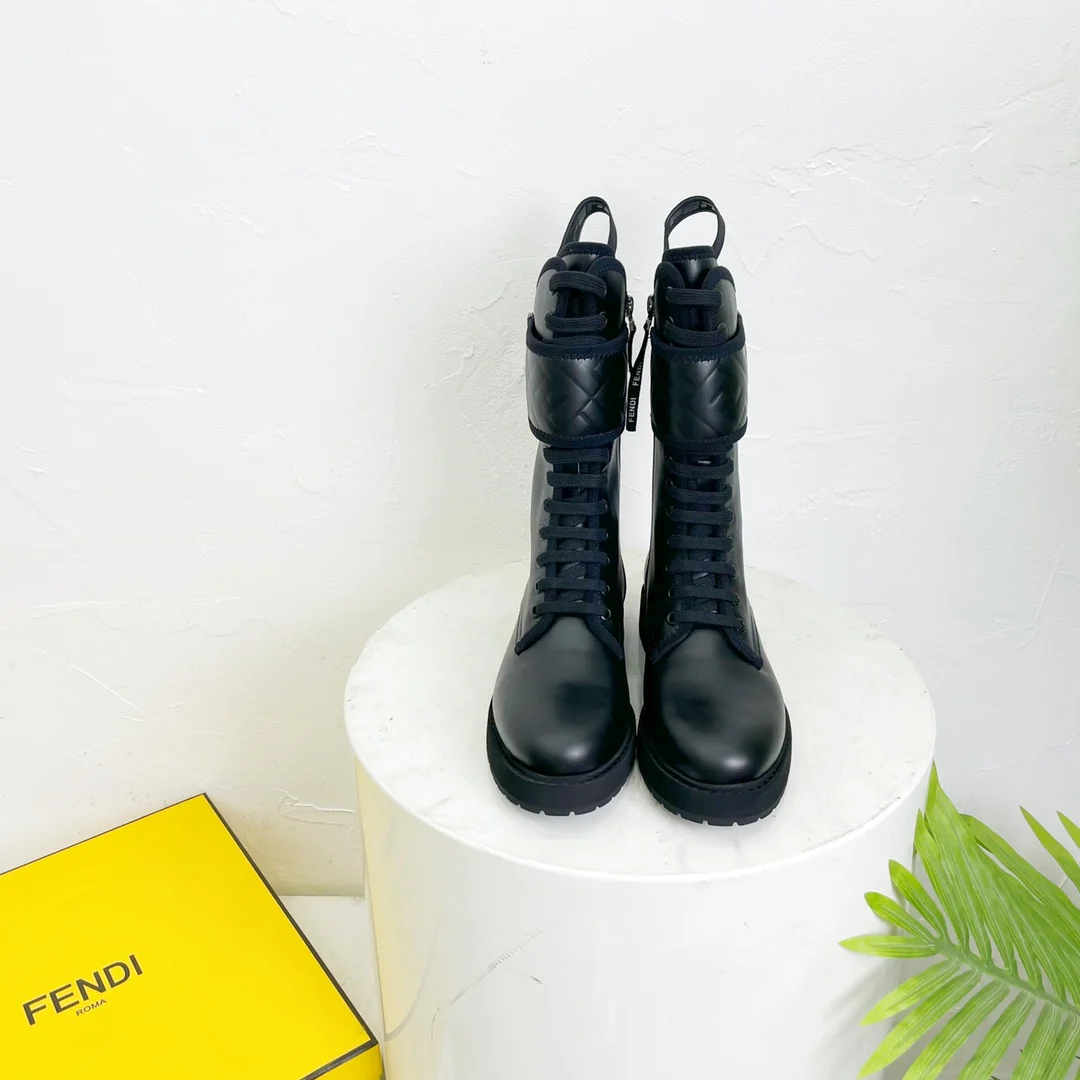 Fendi - Ботинки на шнуровке - Модель с анатомической формой 