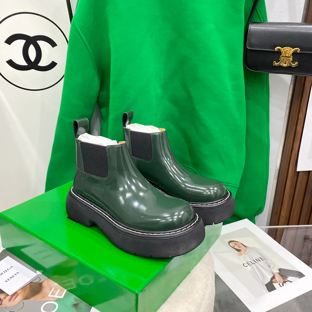 BV - Ботинки на каблуке - Зеленые